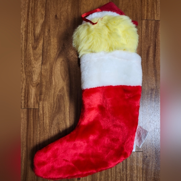 Vintage Sesame Street BIG BIRD Plush Furry Christmas Stocking ~ Jim Henson - Picture 5 of 5